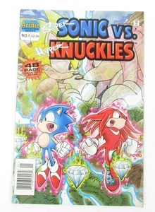 Super Sonic Vs. Knuckles 1 Newsstand (1996, Archie Comics) Ungraded - Picture 1 of 5