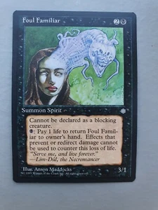 Foul Familiar, MTG Ice Age (1995) Common Black Creature NM - Picture 1 of 2