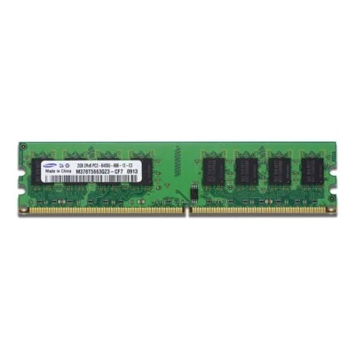 SAMSUNG 2GB DDR2 800MHz 2Rx8 PC2-6400U-666-12-E3 240pin Desktop DIMM RAM Memory - Image 1 of 2