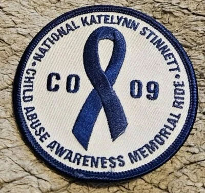 National Katelynn Stinnett Child Abuse Awareness Memorial Ride Patch 3 Inches... - Image 1 of 4
