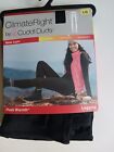 New Climate Right Cuddl Duds Women Plush Warmth Leggings Black Large