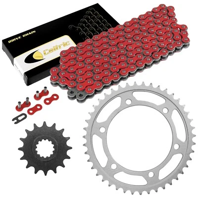 Kit de cadena de transmisión y piñón rojo para Yamaha YZF-R1 1998-2003 tipo cadena 530 Foto 1 de 4