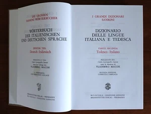 Wörterbuch SANSONI Deutsch - Italienisch / Dizionario Tedesco - Italiano - Imagen 1 de 4