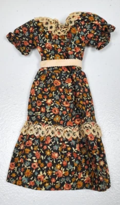 Vestido floral vintage 1978 muñeca Marx Sindy con encaje Foto 1 de 2