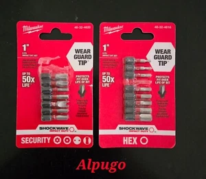 Milwaukee 48-32-4616 & 48-32-4620 Shockwave Impact Hex & Security Bit Set - Picture 1 of 1