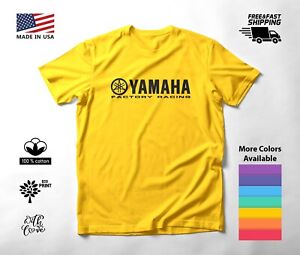 Yamaha Motorcycle T-shirt LOGO Sport Graphic Tee FREE SHIPPING in US 