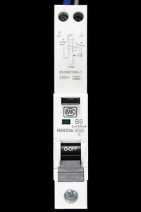 MK 6 AMP CURVA B 6kA 30mA RCBO TIPO A SENTINELLA H6832s - Foto 1 di 7