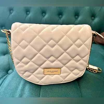 Bolso de hombro David Jones Paris imitación cuero blanco Foto 1 de 4