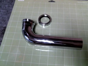 Waste Arm, 1-1/2 Brass/Chrome Sink Drain, 1PNR3 Retail @ $20.00 GREAT PRICE - Picture 1 of 5