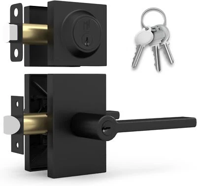 Mega Handles Glamor Reversible Interior Door Lever | Modern Stainless Door Locks - Image 1 of 4