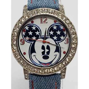 Disney Mickey Mouse watch. Red, White and Blue colors. Working watch. SR626SW - Picture 1 of 9