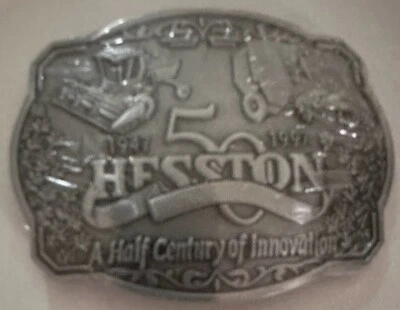 Hesston 50th Anniversary 1947-1997 Belt Buckle in original shrink wrap - Image 1 of 4