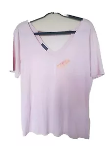 METAPHOR Womens Blush Pink Knit Top Blouse Large - Picture 1 of 4