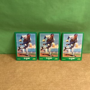 ED OLWINE, Atlanta Braves, Three 1988 Score cards #379
