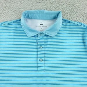 Grayson Dunn Polo Shirt Men Medium Blue Casual Golf Activewear - Picture 1 of 12