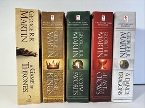 A Game of Thrones by George R. R. Martin (5-Book Complete Set) Paperback Lot - Picture 1 of 5