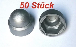 50x M6-SW10 Abdeckkappen Silber-Grau Sechskant Schutzkappe Neu - Bild 1 von 1