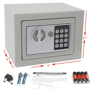 Cassetta di sicurezza digitale casa ufficio hotel sicurezza elettrica contanti gioielli tastiera pistola 10" - Foto 1 di 6