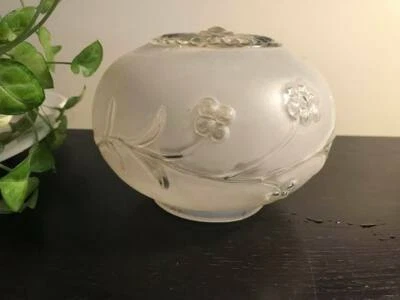 Vintage Frosted Glass Ceiling Light Fixture Shade globe Lamp Art Deco 6x4 - Image 1 of 4