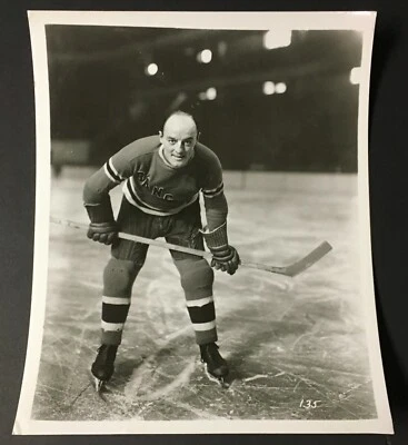 1937 Silver Gelatin Ching Johnson Photo Hall Of Fame New York Rangers Hockey  - Image 1 of 2