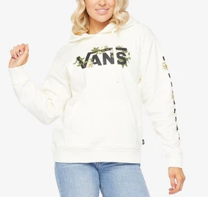 Vans Womens WYLD Tangle Florally BFF Hoodie / Off White / RRP £70 - Picture 1 of 4