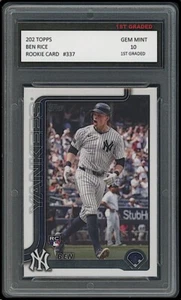 Ben Rice 2025 Topps 1° grado 10 Rookie Card RC New York Yankees #337 - Foto 1 di 1