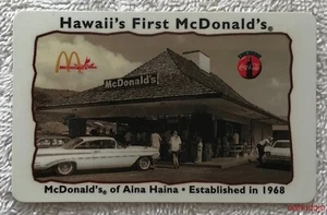 VisionArt Company 1996 McDONALD'S primera tarjeta telefónica de Hawai 3 unidades caducada sin usar - Imagen 1 de 2