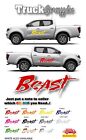 Beast Nissan Pick Up Truck 4X4 Vehicle Graphics Navara Stickers X2 Coloursx12
