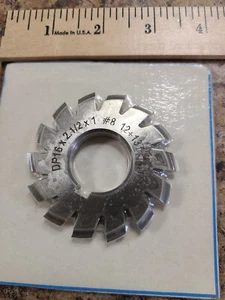 Toolmex Zahnradfräser DP16 x 2,1/2 x 1 #8 12÷13T 14,1/2° HSS - Bild 1 von 2