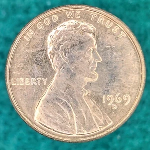 1969 D Lincoln Memorial Cent Choice BU Penny US Coin 1C P750 - Picture 1 of 2