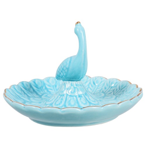 Necklace Holder Plate Peacock Ring Jewelry Tray Accessories eBay