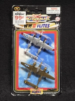 Motormax WW II Flites Lockheed P-38 Lightning Set - Image 1 of 2