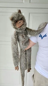 Vintage 1980s Monkey 40" Full Body Wearable Plush Hand PUPPET Country Critters - Picture 1 of 12