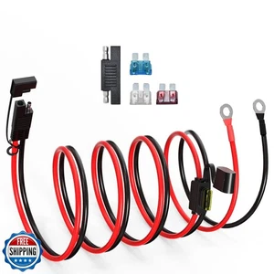 ELFCULB SAE to O Ring Terminal Harness,12AWG SAE Battery Connector SAE Batter - Picture 1 of 5