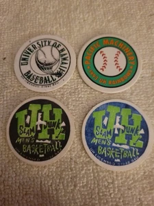 Lot of Four University of Hawaii Baseball and Men's Basketball Caps - Picture 1 of 2