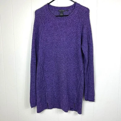 Nomadic Traders Purple Ramie Cotton Knit Sweater Tunic Top Medium - Image 1 of 4