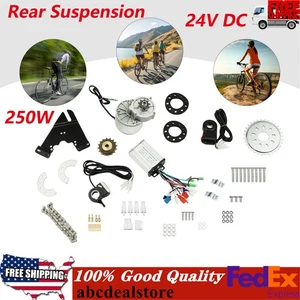 24V 250W Rear Electric Bicycle Brushless Motor Conversion Kit 3 Speed Adjustable - Picture 1 of 19