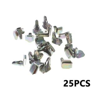 Set of 25 Door & Trim Panel Clips 5/16" Hole Metal Has High Durability  ☪ - Picture 1 of 7