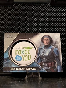 2021 Topps Star Wars The Mandalorian Bo-Katan Kryze - Button Card #MC-BMF - Picture 1 of 4