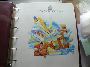 Olympische Spiele 1988 in Original Ringbinde 77 Blatt Postfrisch - Picture 1 of 24