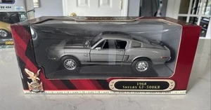 1968 SHELBY GT500 KR SILVER 1:18 SCALE DIECAST MODEL BY ROAD SIGNATURE 92168 - Picture 1 of 11