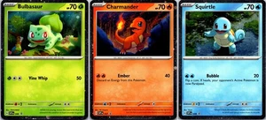 Scarlet & Violet 151 Bulbasaur, Charmander, Squirtle Promos - SVP 046, 047, 048 - Bild 1 von 7