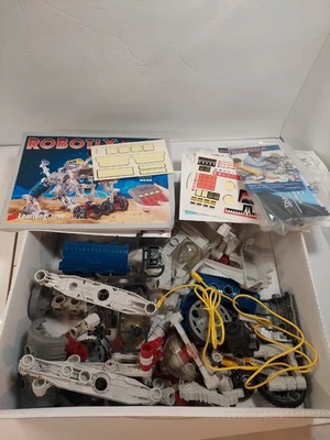 Robotix Building Toy Huge Parts Lot Robo-Dog Milton Bradley Figures Vintage  - Image 1 of 4