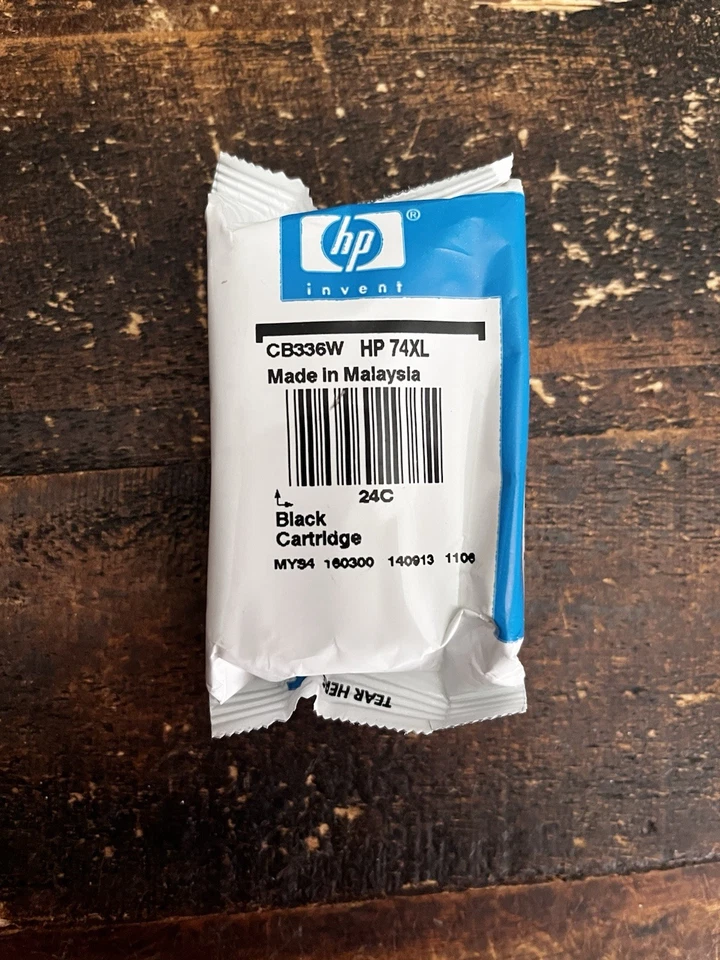 HP 74XL черный чернильный картридж CB336W - новая открытая коробка, возможно, срок годности истек - Изображение 1 из 1