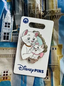 2025 Disney Parks The Aristocats Marie & Duchess Silver Frame OE Pin - Picture 1 of 1