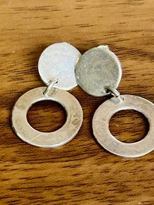 Vintage Sterlingsilber Türklopfer Ohrhänger Mexiko 1,5" 7,4 Gramm - Bild 1 von 11