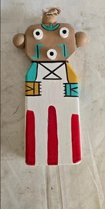 Primitive Vintage Native American Hopi Mudhead Wooden Kachina Doll - Picture 1 of 3
