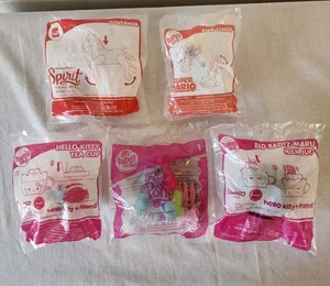 McDonald's x5 Happy Meal Toy Lot 2009-2020 Hello Kitty Mario Spirit Brand New - Picture 1 of 12