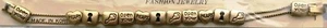 OPEN YOUR HEART Slide Charm Bracelet VTG Gold Tone Lock, Key Love NOS - Picture 1 of 2