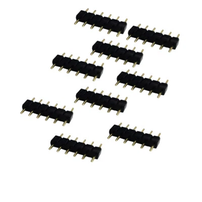 6Pin LED RGBCCT Male connector 2.54mm Pin Pitch Needle For 5050 RGBWC LED strip - Image 1 of 4